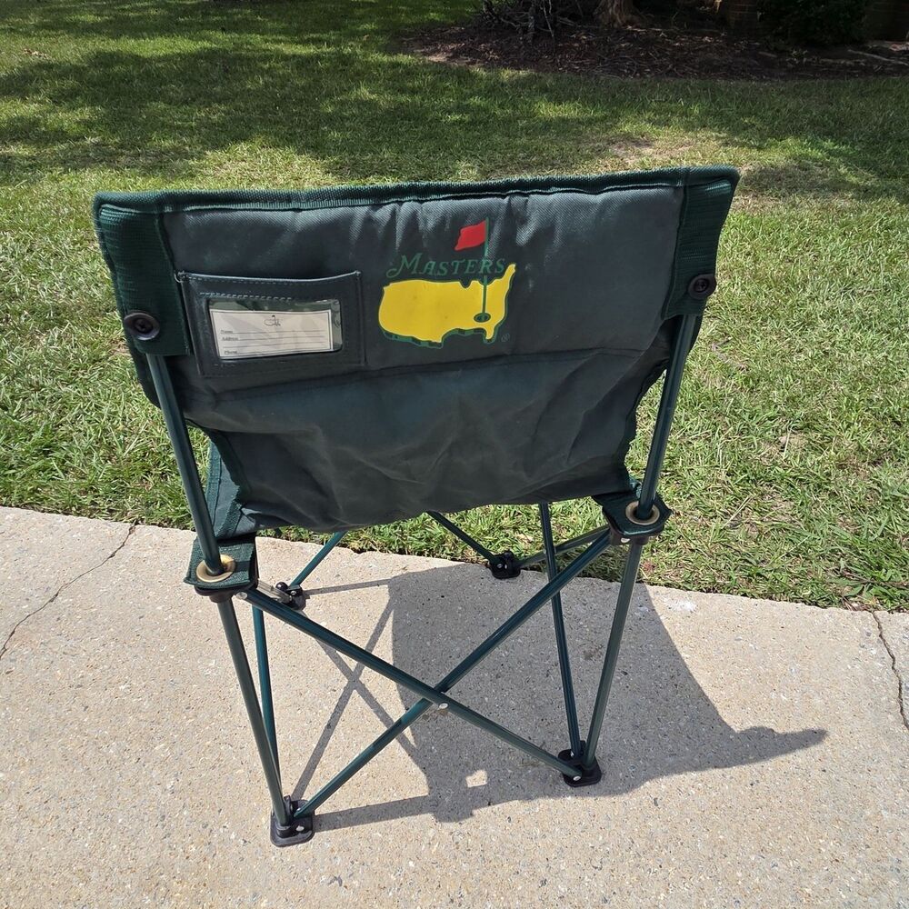 Authentic Masters Tournament Folding Chair With Carry Bag Golf